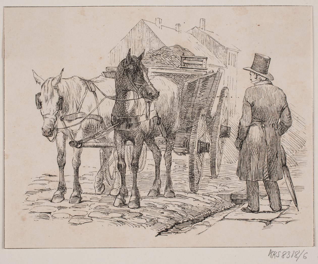 O cavalo do homem do lixo de Johan Adolph Kittendorff