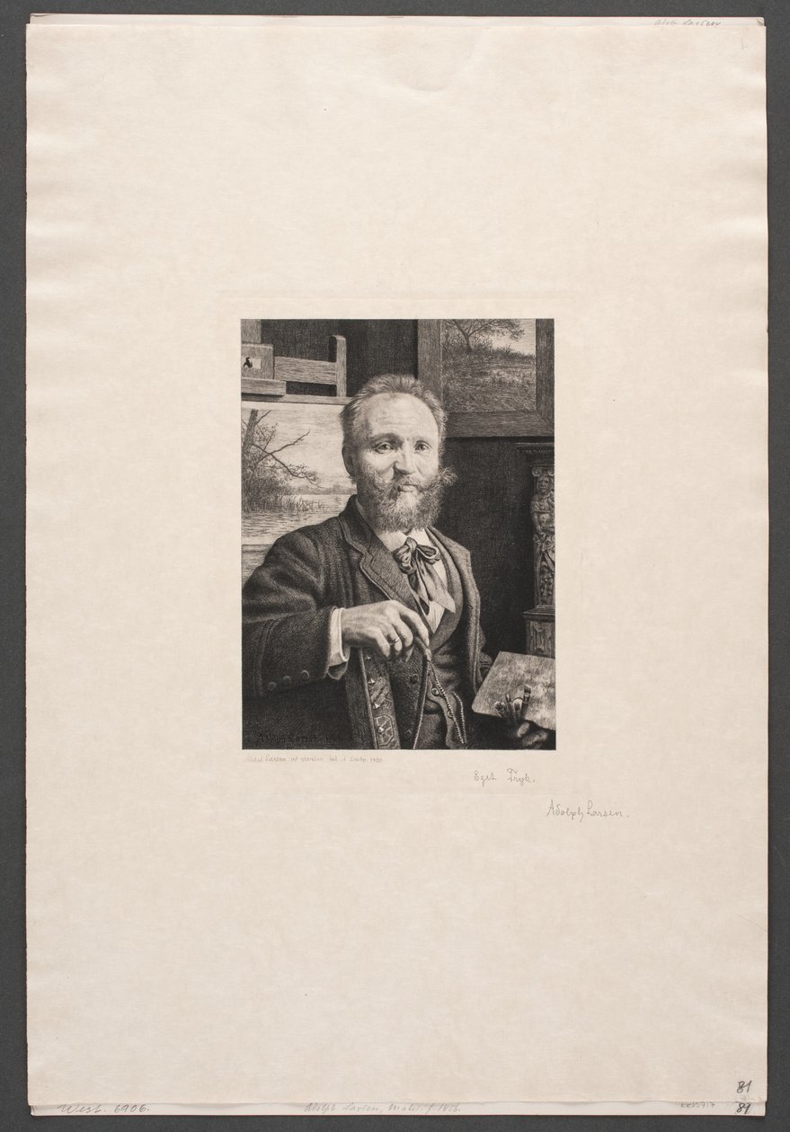 Auto-retrato de Adolph Larsen
