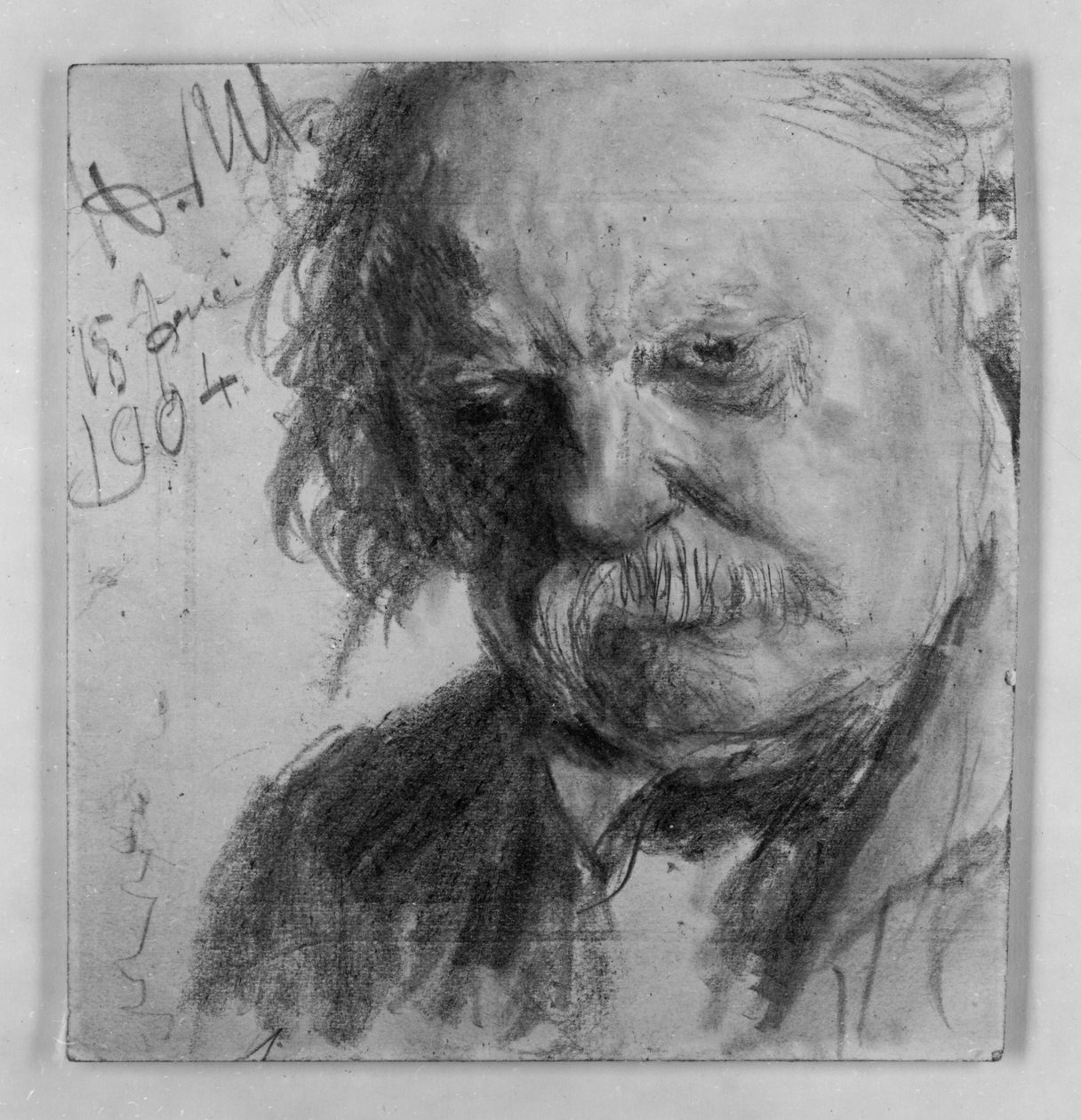 Homem idoso com bigode de Adolph Menzel