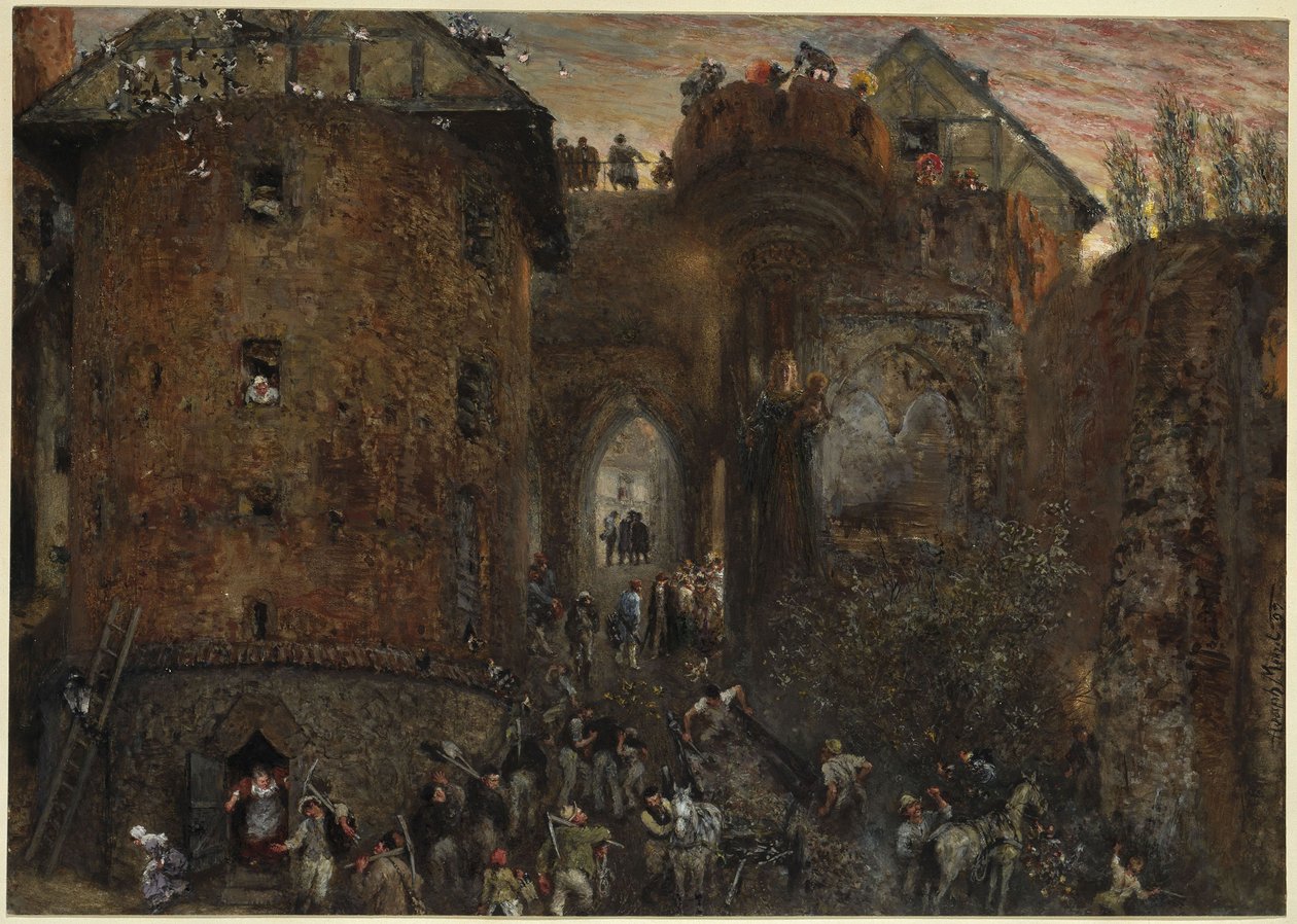 Na Marienburg de Adolph Menzel