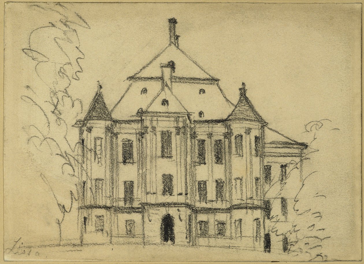 O castelo de Lissa de Adolph Menzel