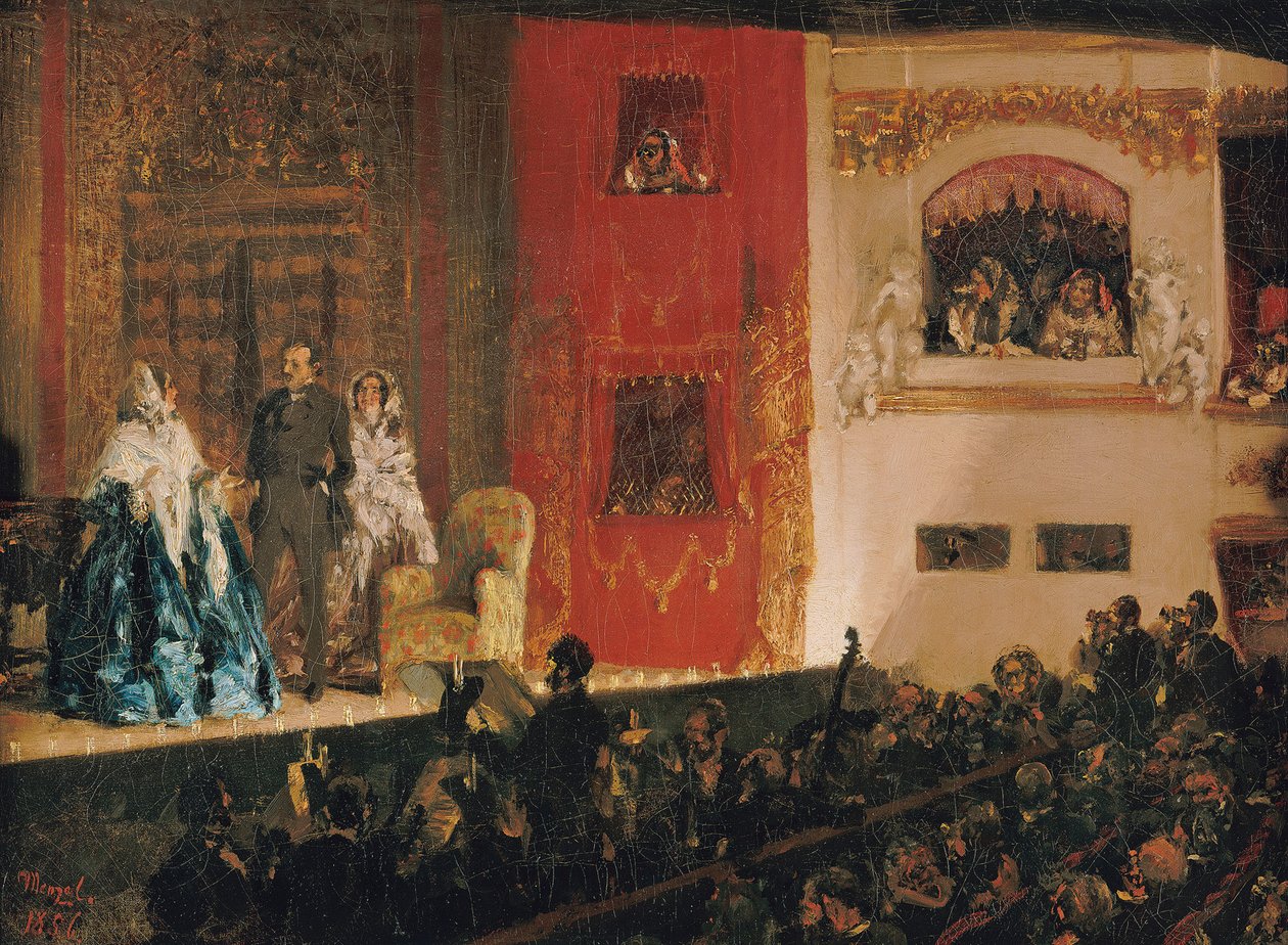 O Théâtre du Gymnase de Adolph Menzel