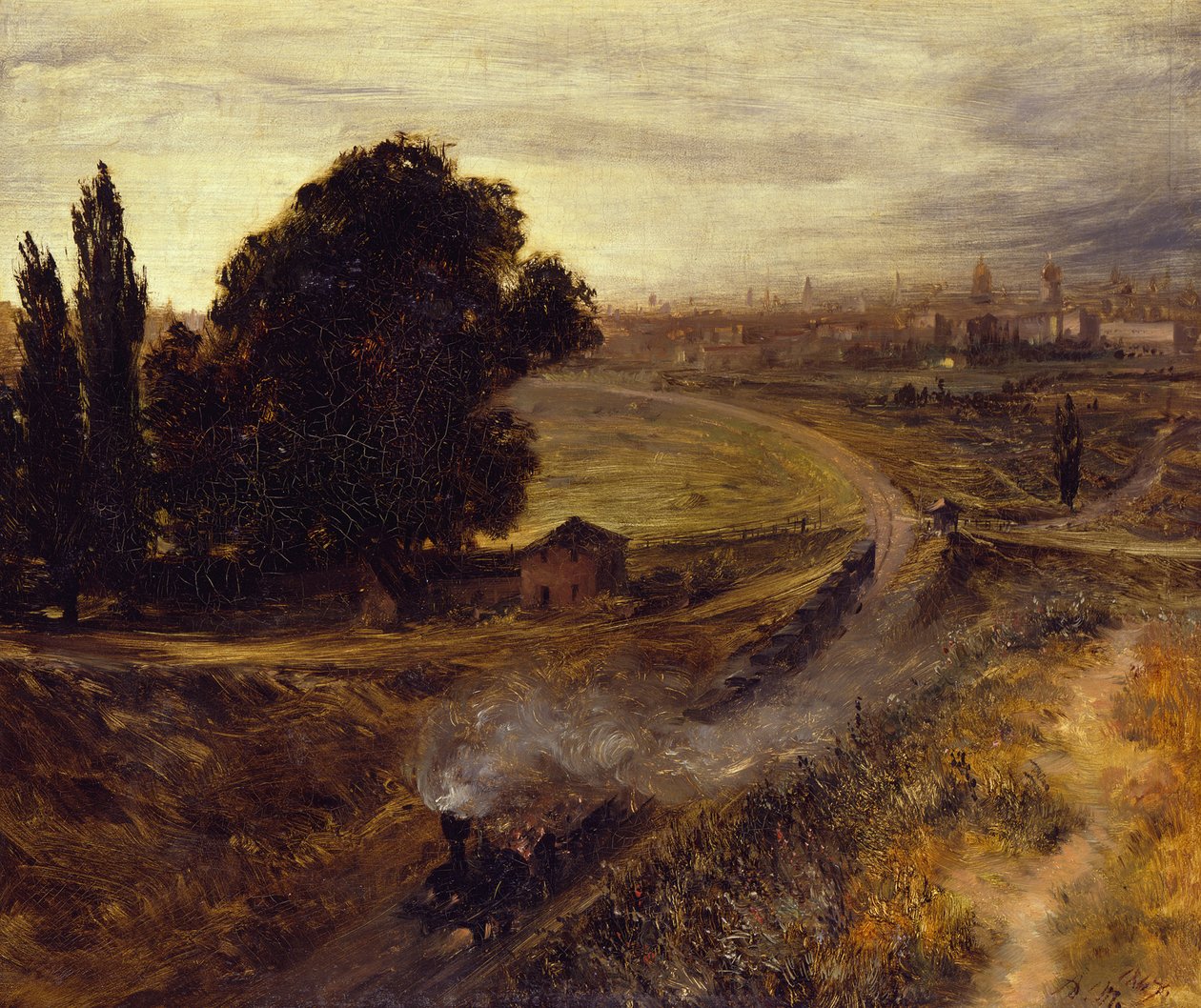O caminho de ferro Berlim-Potsdam de Adolph Menzel