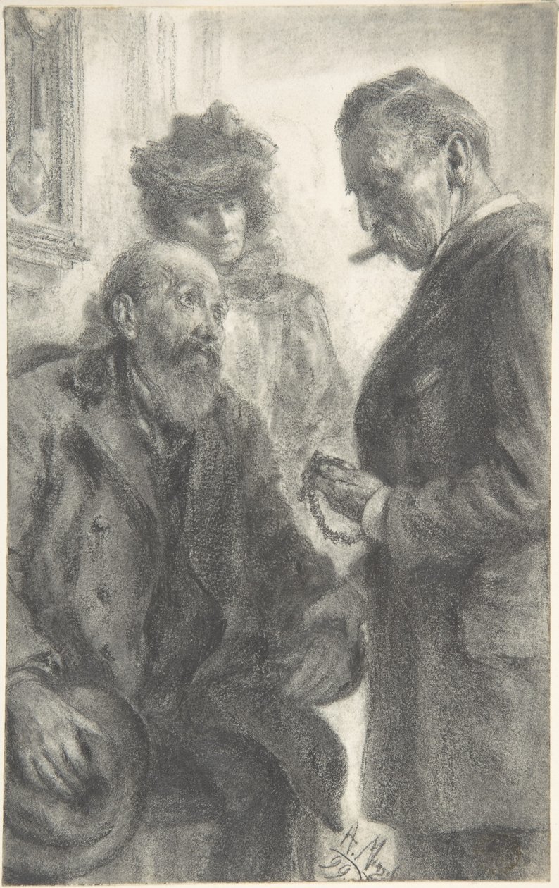 Médico e doente de Adolph Menzel