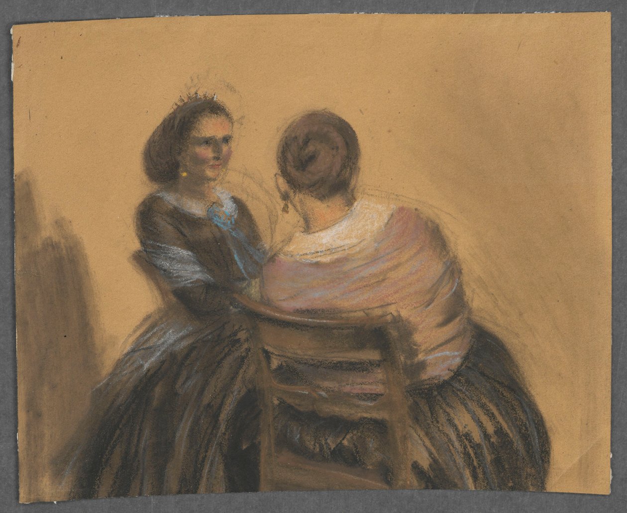 Duas mulheres de Adolph Menzel