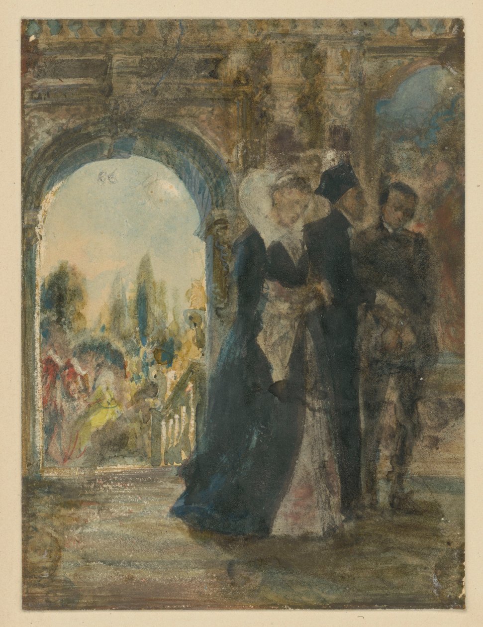 Conselho de família. Estudo de Adolph Menzel