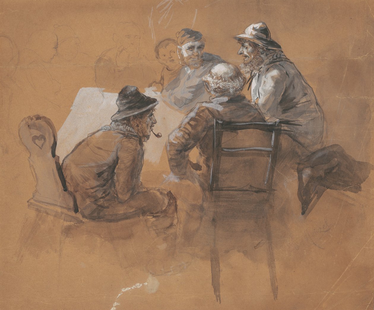 Pescadores de Adolph Menzel