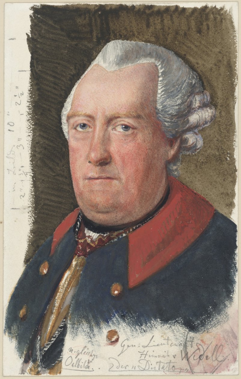 Tenente-general Heinrich von Wedell de Adolph Menzel