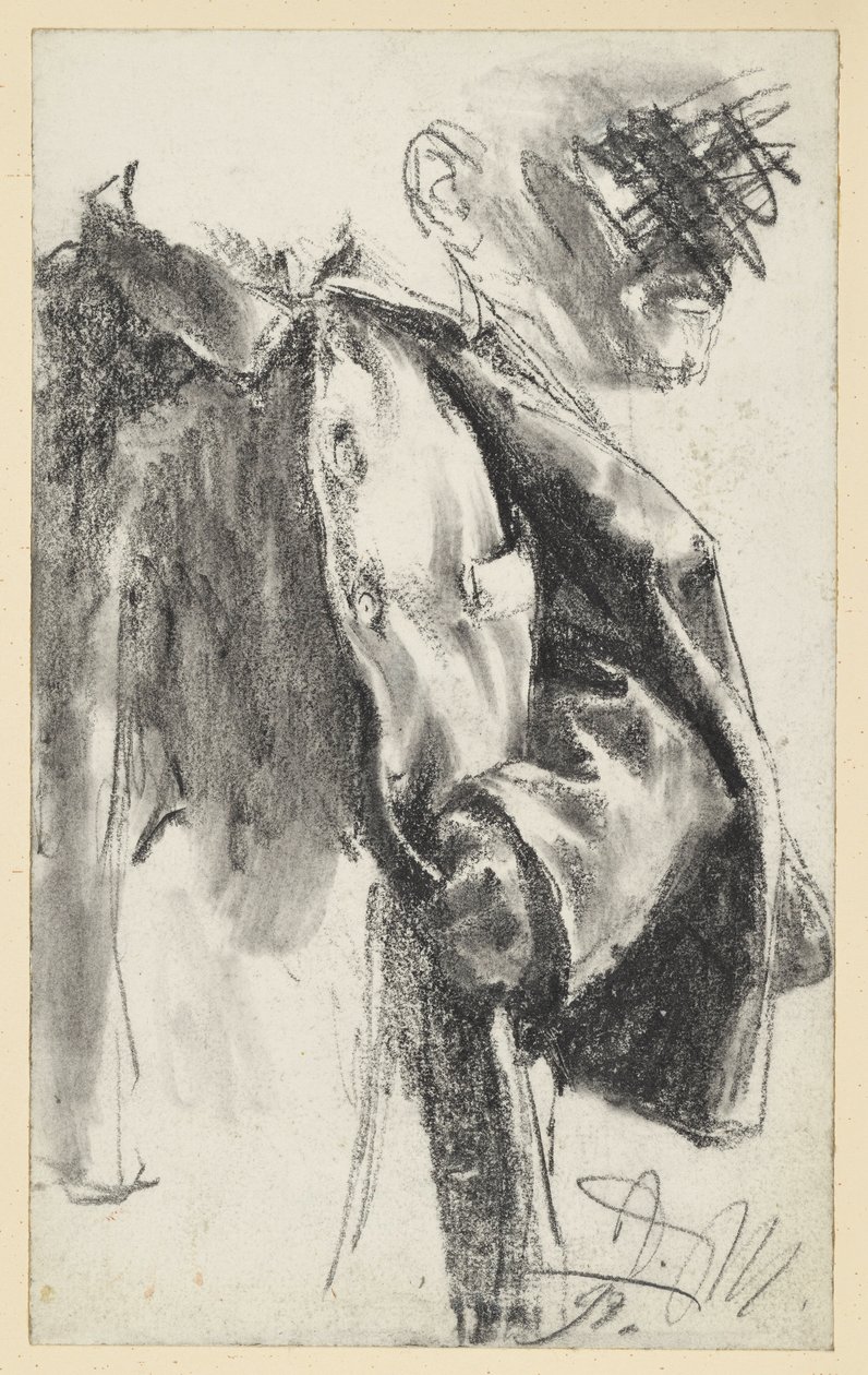 Estudo de Havelock e estudo facial (este último rejeitado) de Adolph Menzel