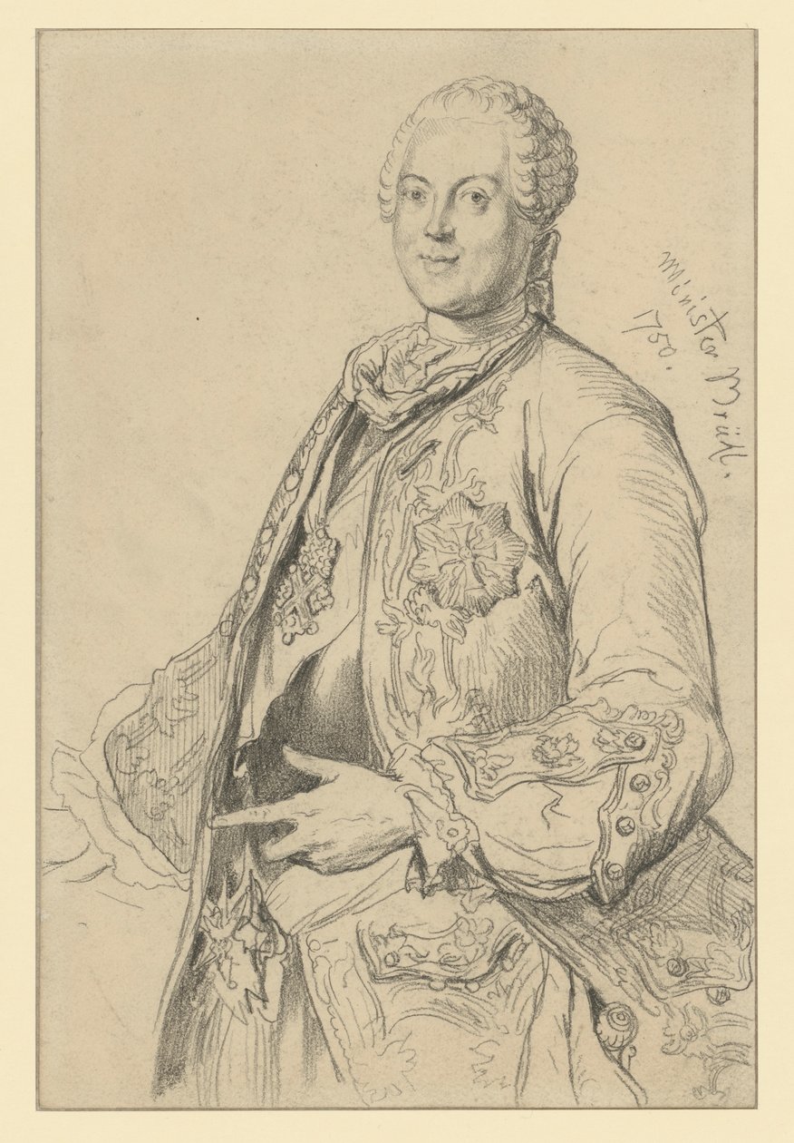 Conde Heinrich von Brühl de Adolph Menzel