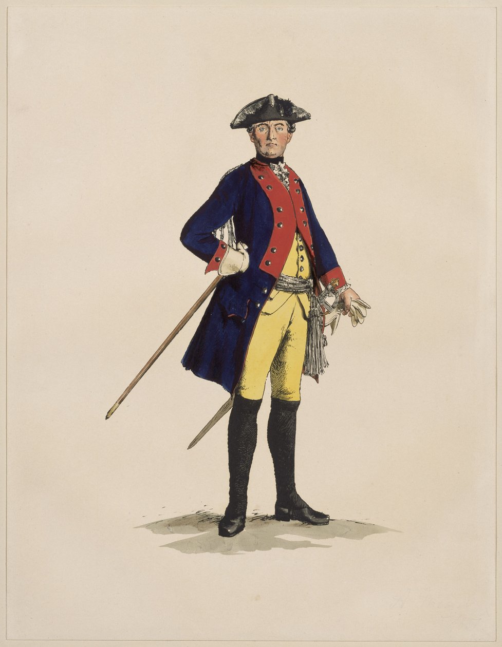 Oficial de infantaria do RzF [14 ou 34] de Adolph Menzel