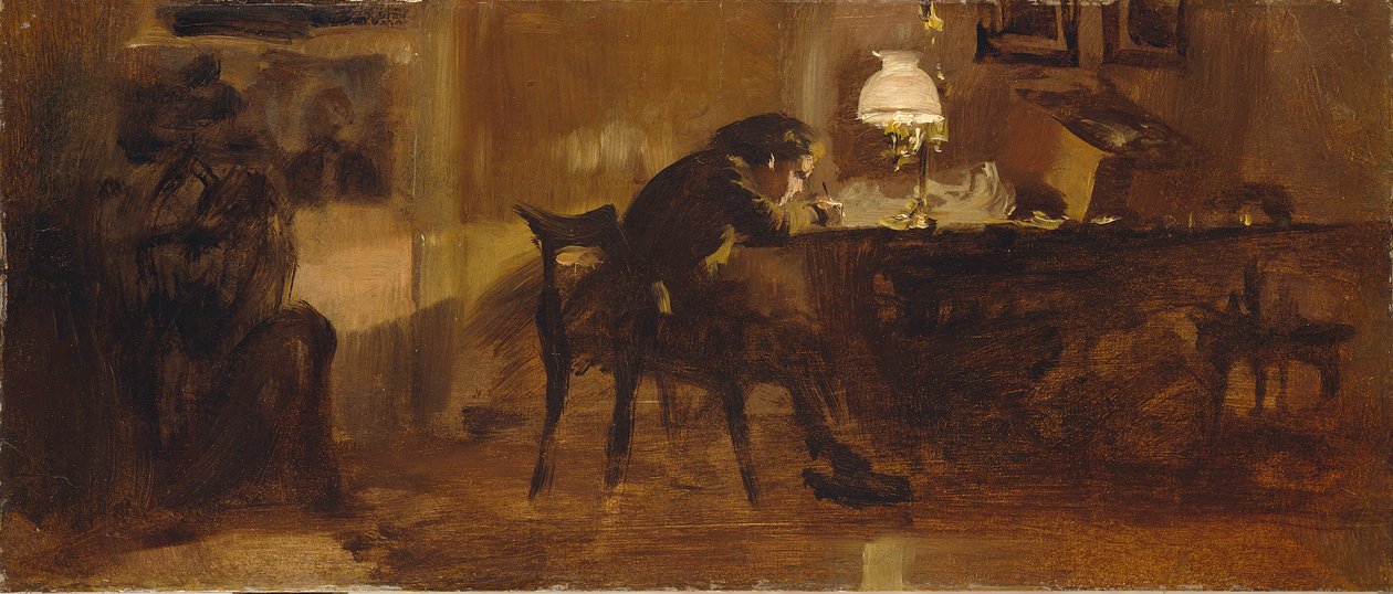 Rapaz à secretária de Adolph Menzel