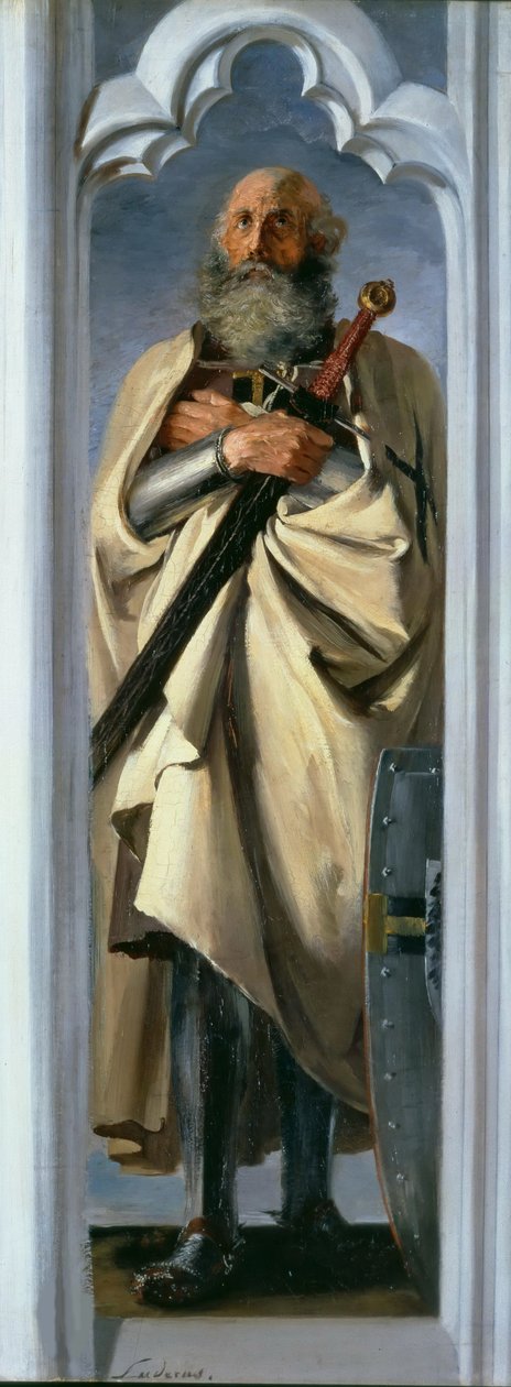 Luther Luder von Braunschweig, Grão-Mestre dos Cavaleiros Teutônicos, 1846. de Adolph Menzel