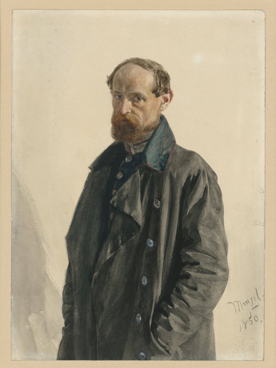 Major Leuthold, do Regimento de Fuzileiros da Guarda de Adolph Menzel