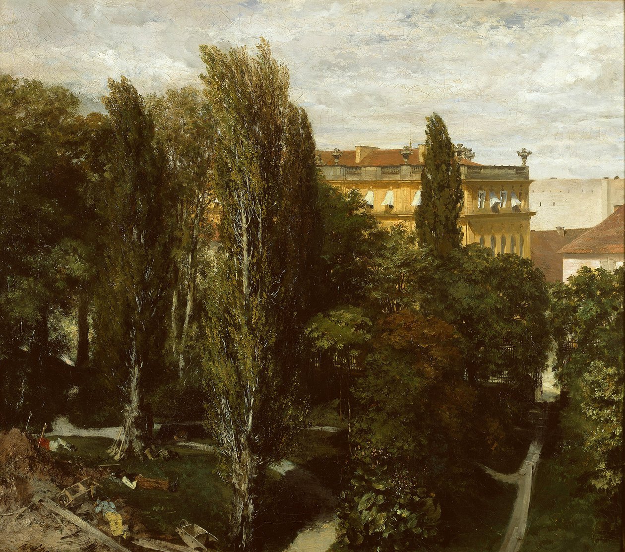 Jardim do palácio do príncipe Alberto de Adolph Menzel