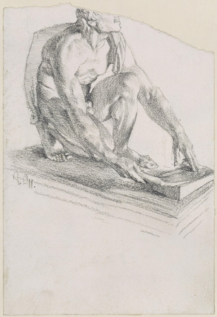 O Cita a afiar a lâmina (réplica do original exposto na Galeria Uffizi, em Florença) de Adolph Menzel