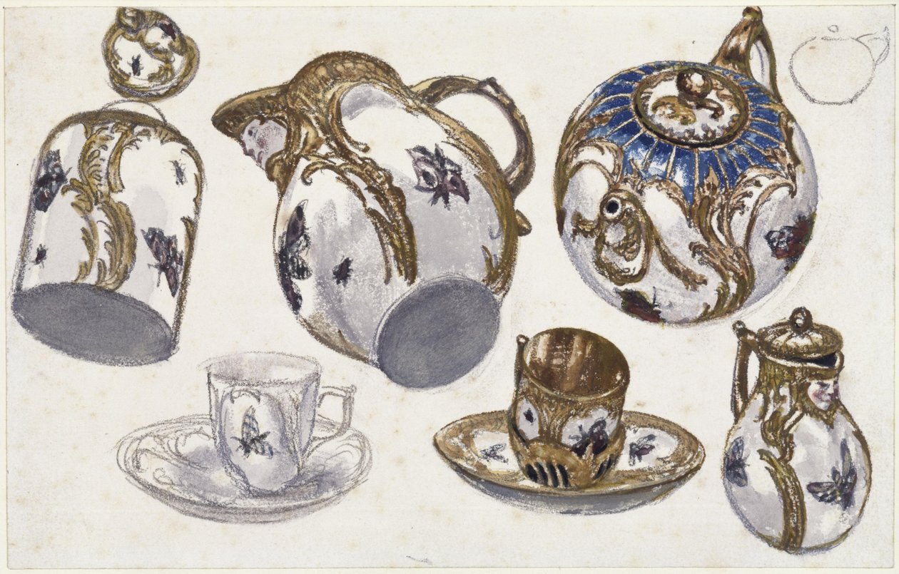 Serviço de mesa da época de Frederico II de Adolph Menzel