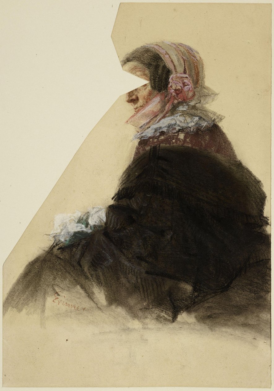 Mulher sentada de Adolph Menzel