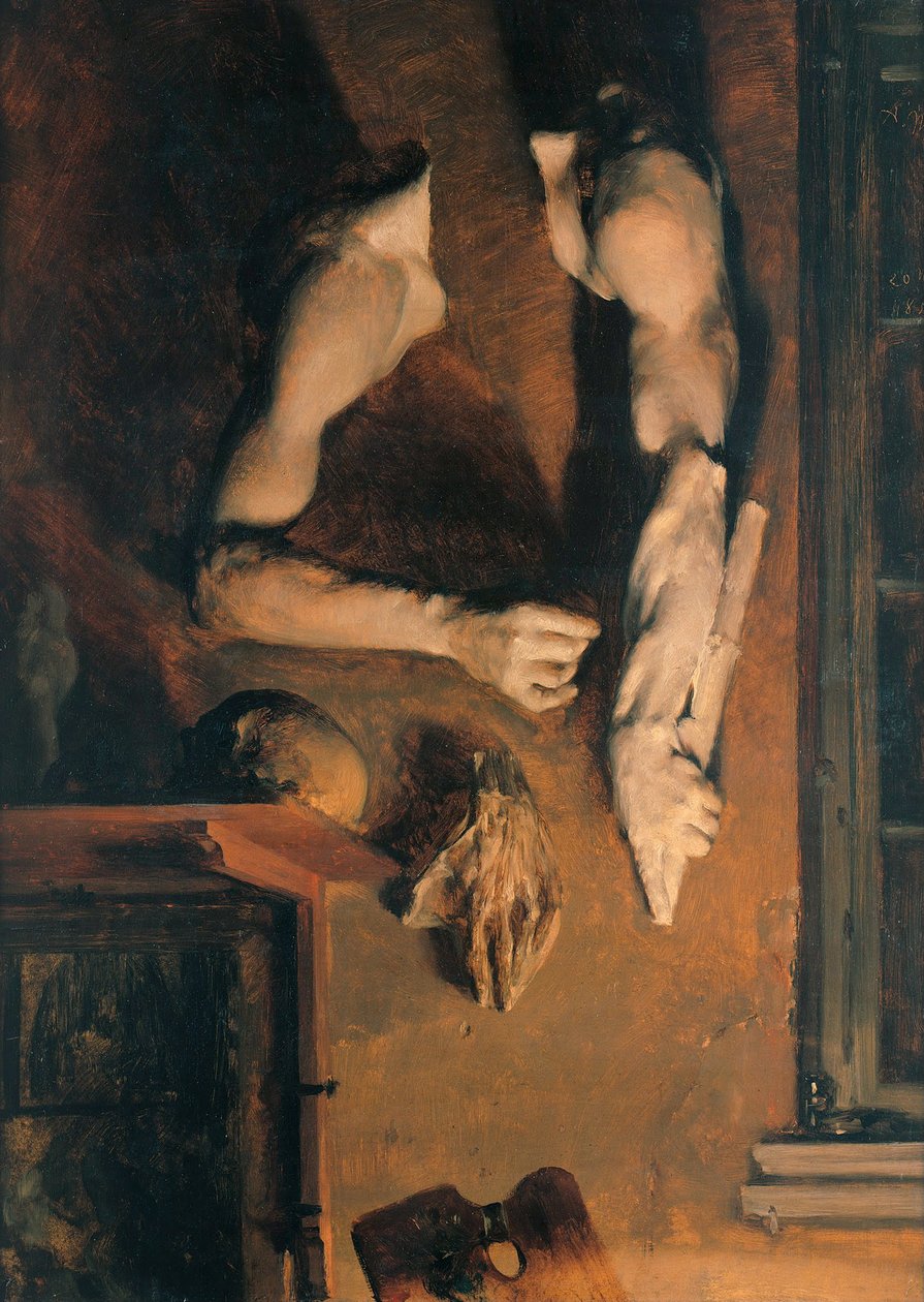 Parede do estúdio, 1852 de Adolph Menzel