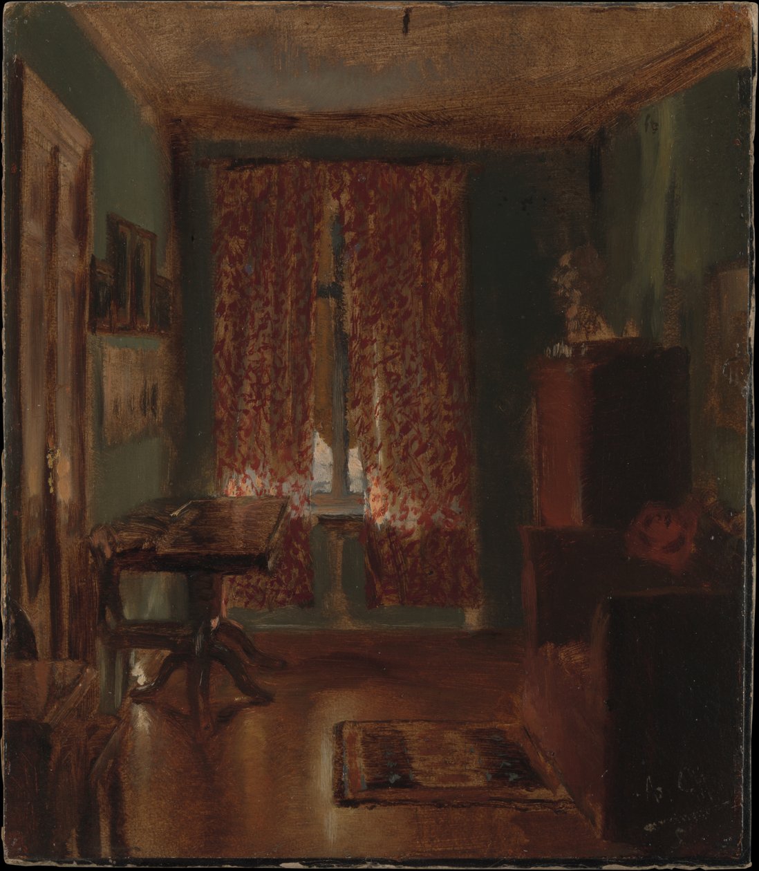 A sala de estar do artista na Ritterstrasse de Adolph Menzel