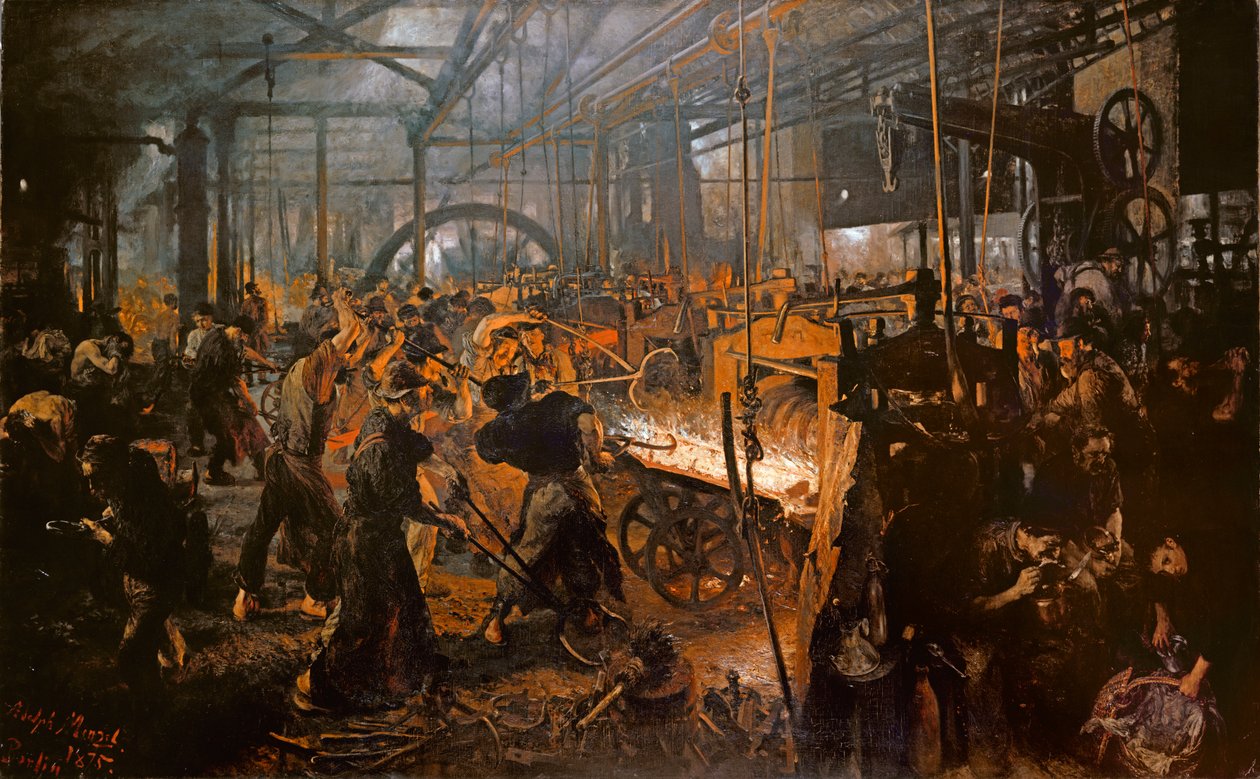 O laminador de ferro de Adolph Menzel