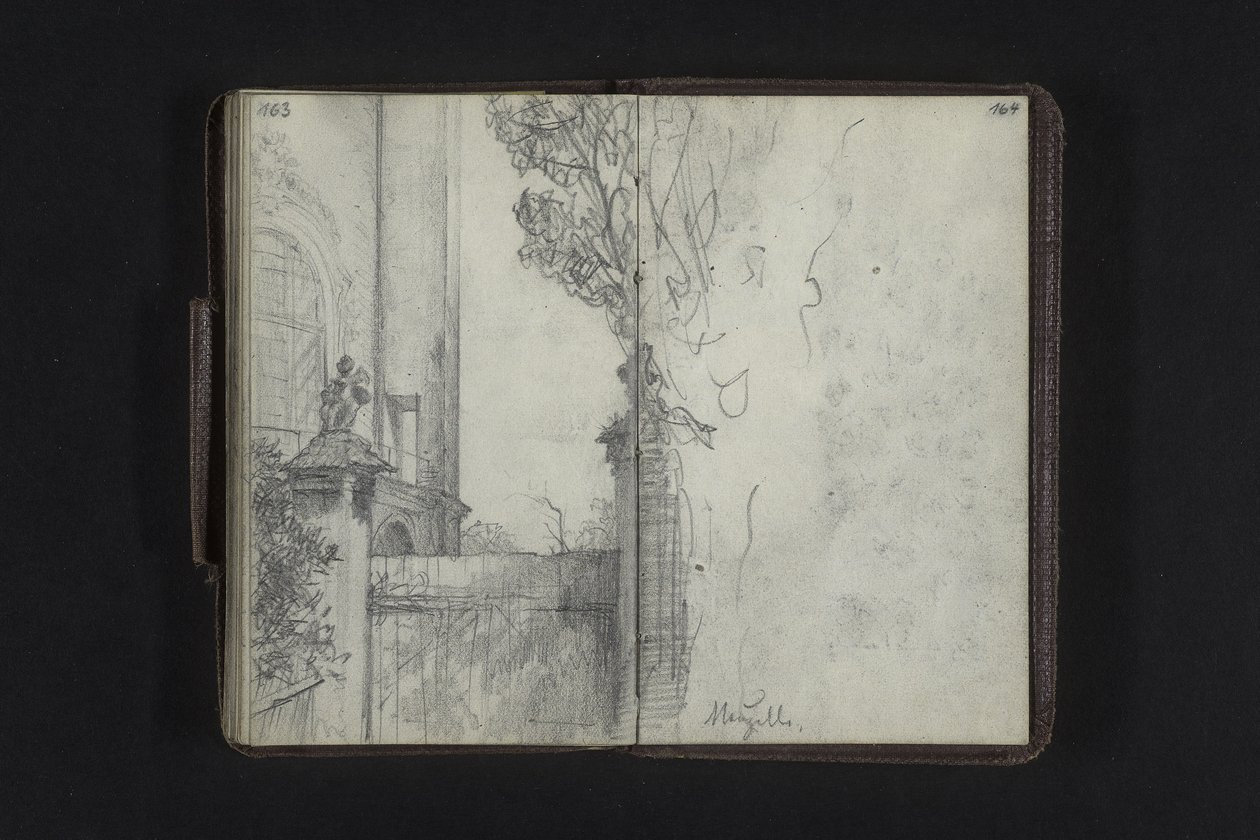 Portão junto à igreja do mosteiro de Neuzelle de Adolph Menzel