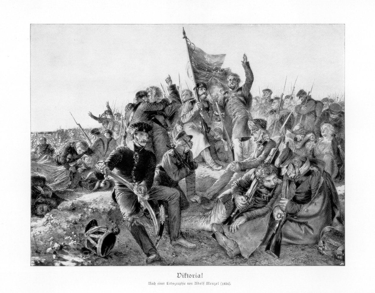 Vitória !, 1836, 1900. de Adolph Menzel