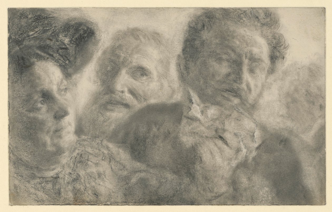 Quatro cabeças de Adolph Menzel