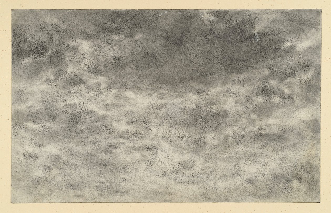 Estudo de nuvens de Adolph Menzel