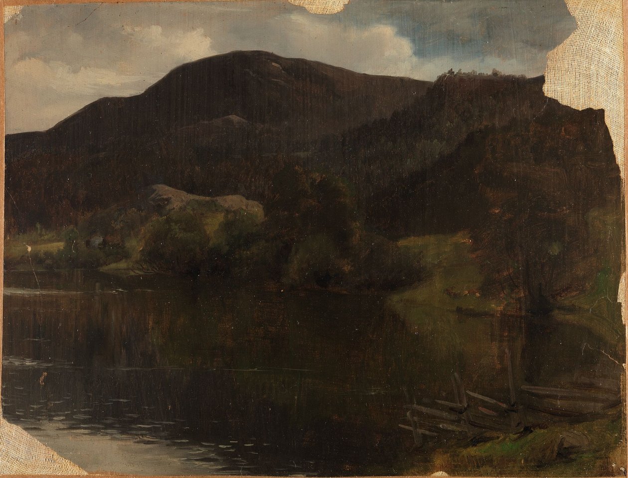 Um lago de Adolph Tidemand