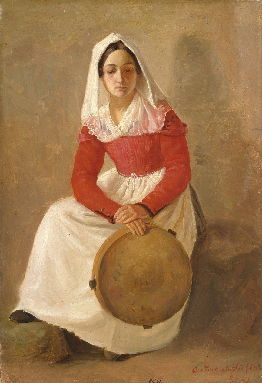 Uma mulher chamada Anunziata, em Subiaco de Adolph Tidemand