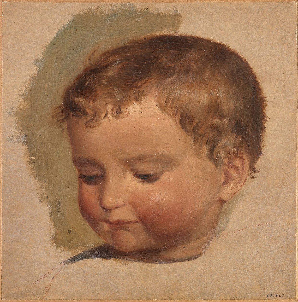 Cabeça de criança de Adolph Tidemand