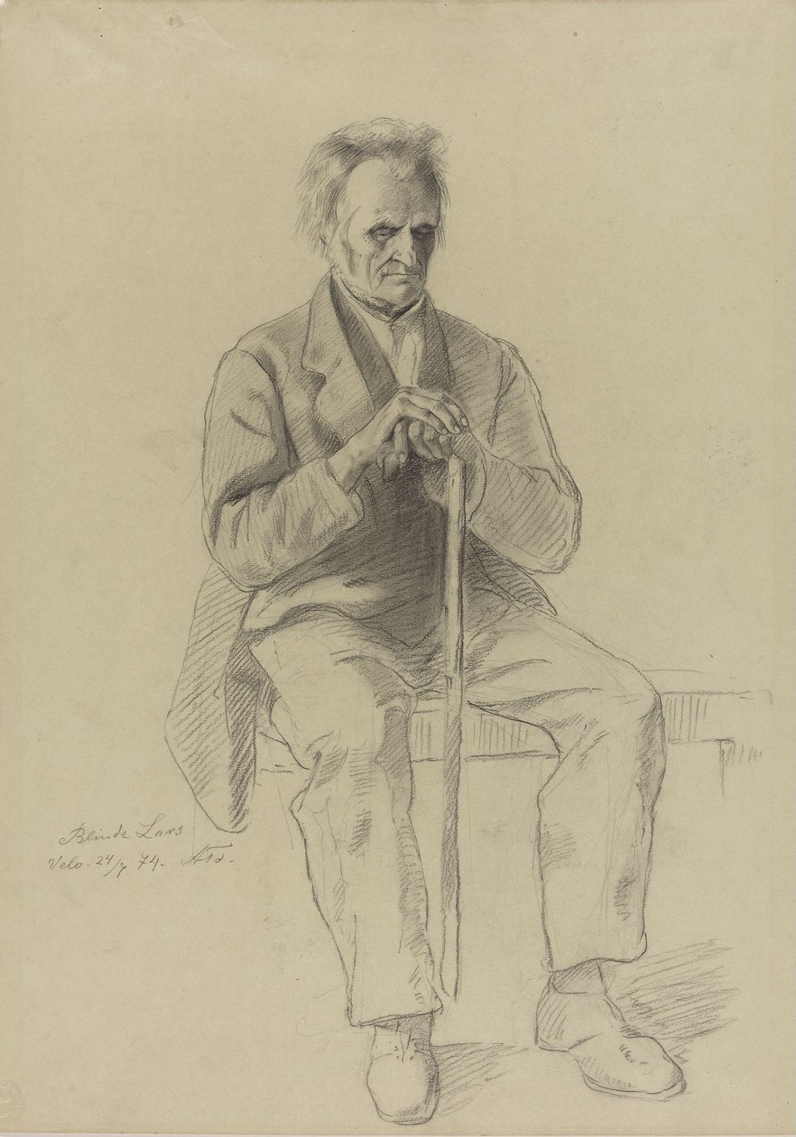 «Lars, o cego» de Adolph Tidemand