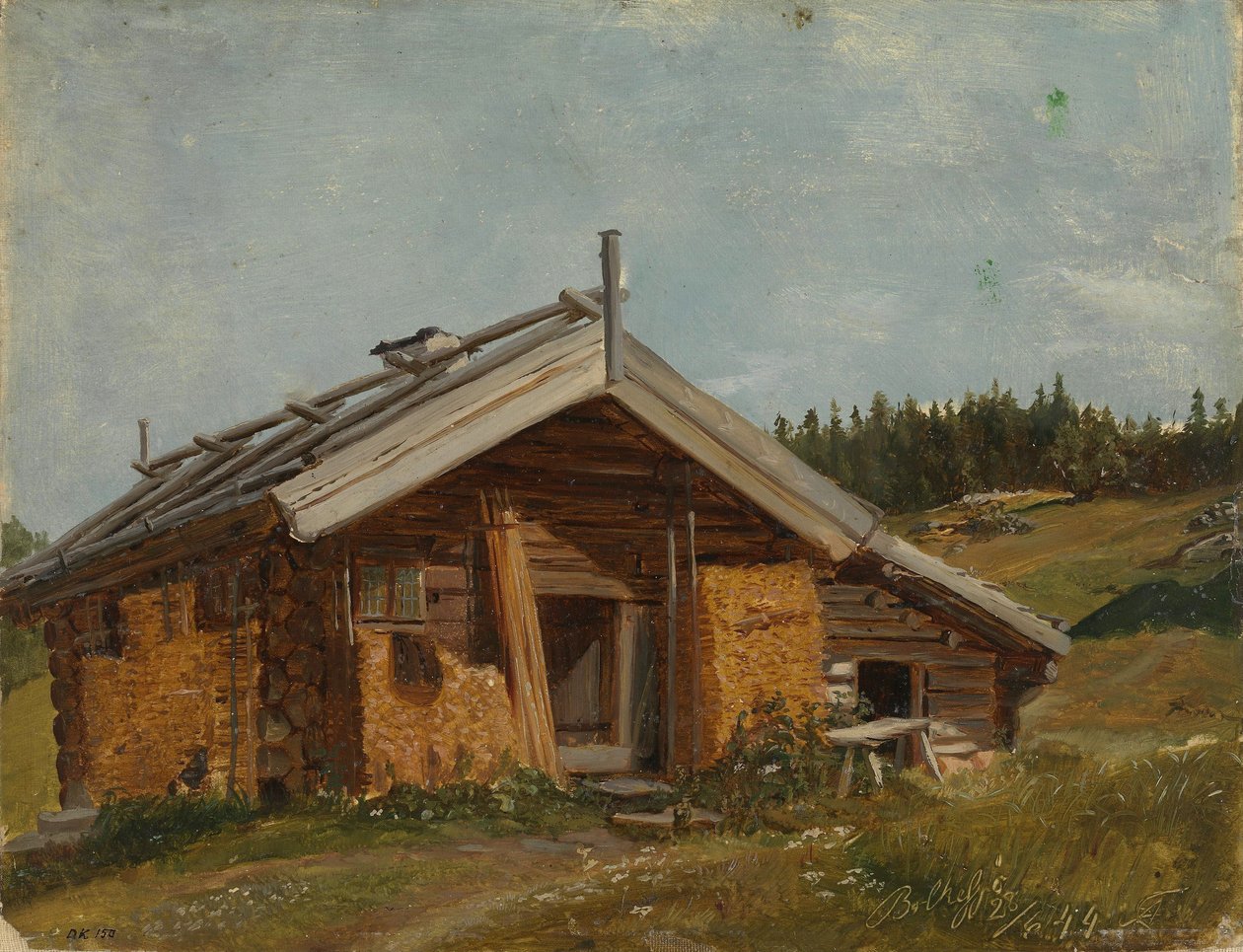 Casa de campo em Bolkesjø de Adolph Tidemand