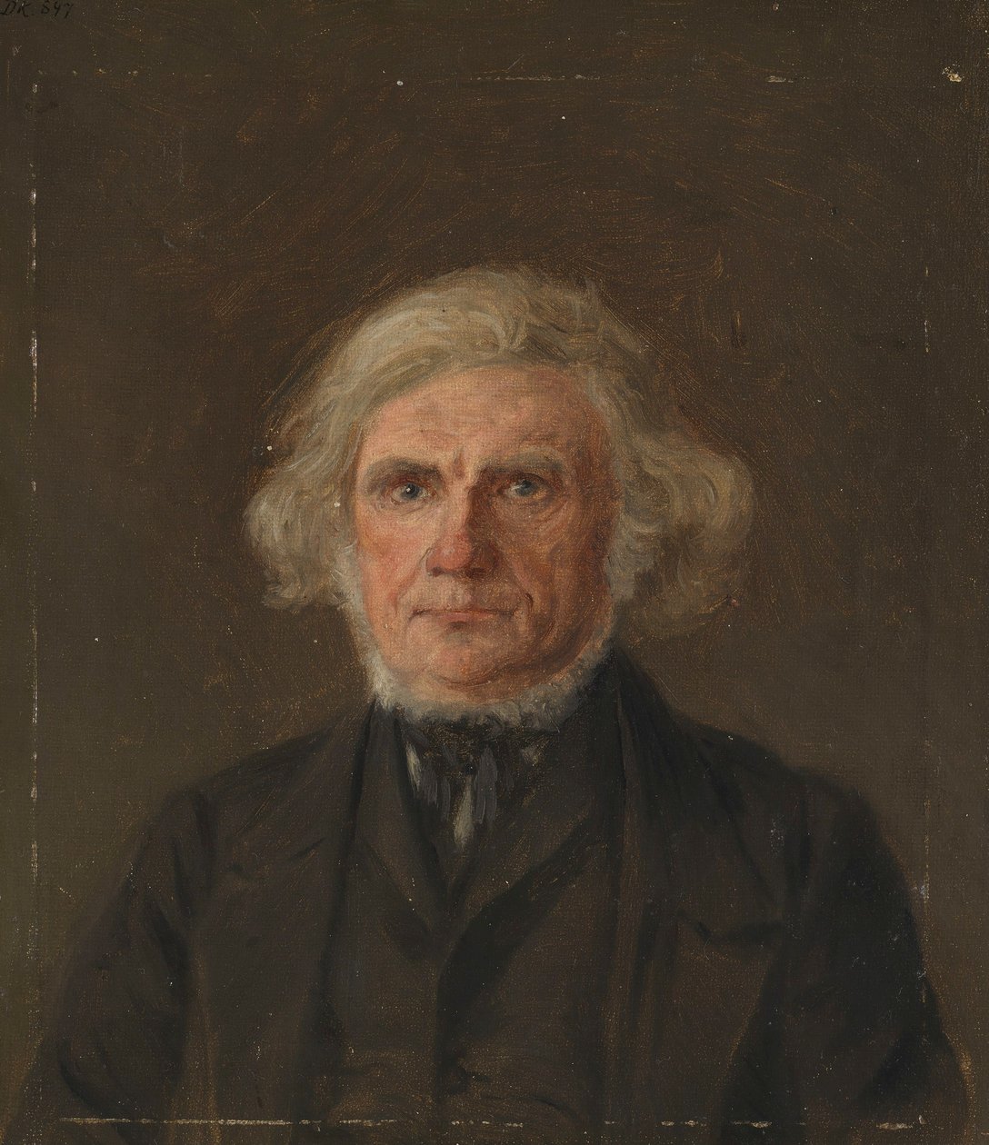 Homem idoso, estudo de retrato de Adolph Tidemand