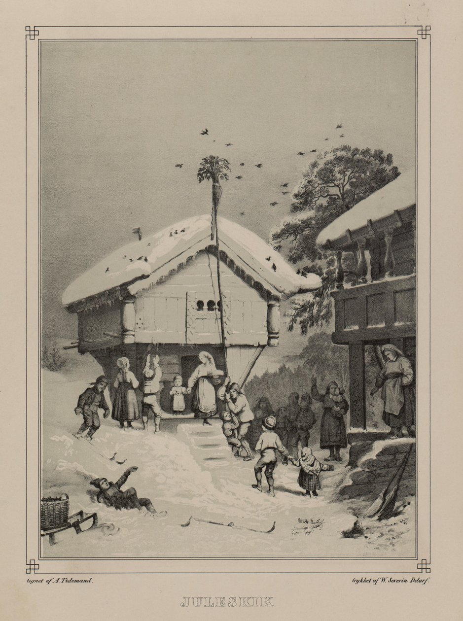 Ilustração retirada do livro Norge fremstillet i Tegninger av Asbjørnsen, P.Chr. og utgitt av Chr. Tønsberg (no, 1848) de Adolph Tidemand