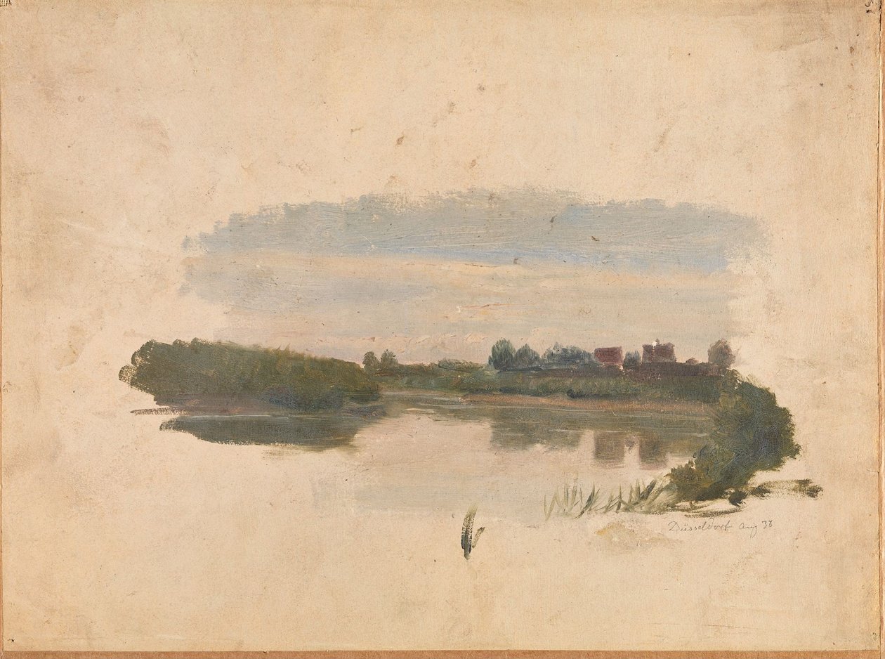 Estudo de paisagem de Adolph Tidemand