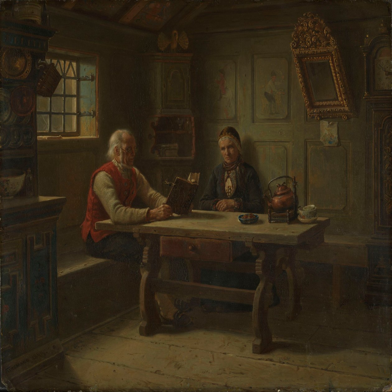 A solidão na velhice de Adolph Tidemand