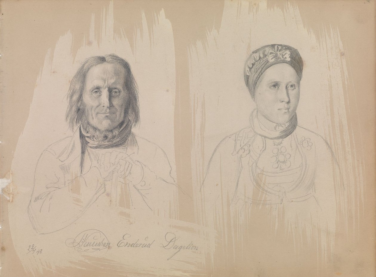 Pål Knutsen Enderud, Uvdal e uma mulher de Adolph Tidemand