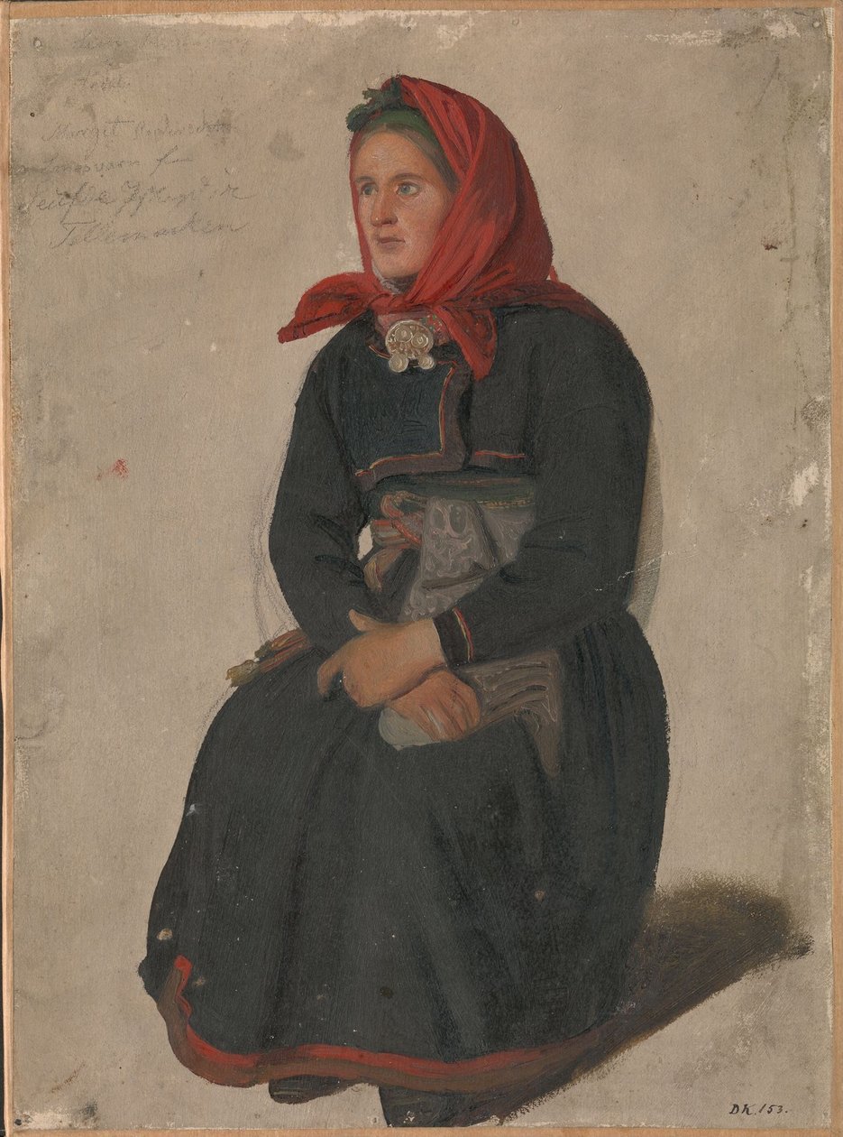 Camponesa de Telemark de Adolph Tidemand