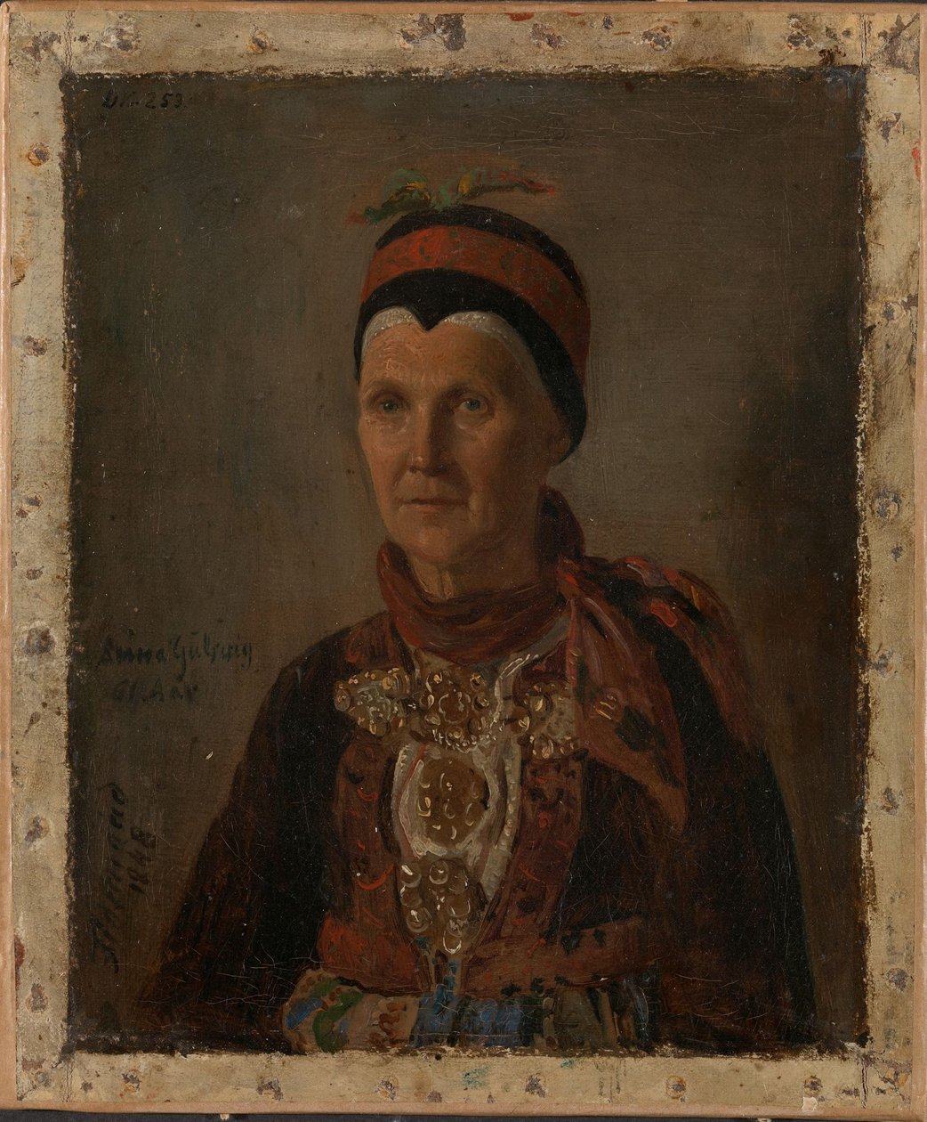 Retrato de Anna Gulsvig de Adolph Tidemand