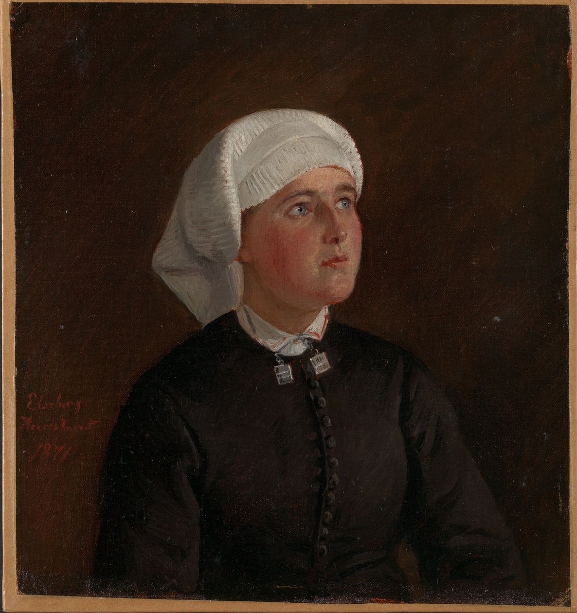Retrato de Elseberg Herrestvedt de Adolph Tidemand