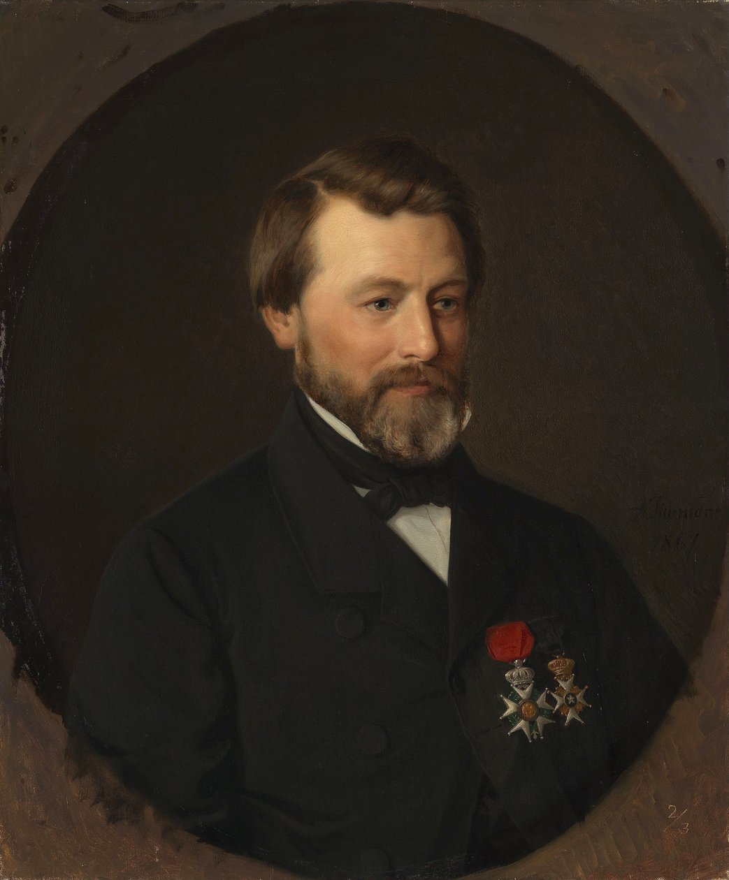 Retrato de Emil Tidemand, irmão do artista de Adolph Tidemand