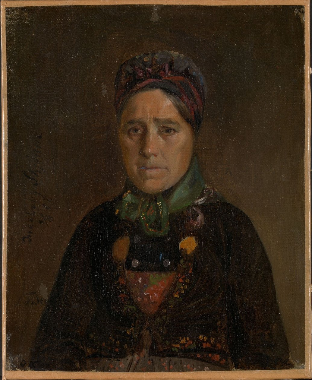 Retrato de Ingeborg Skjønne de Numedal de Adolph Tidemand