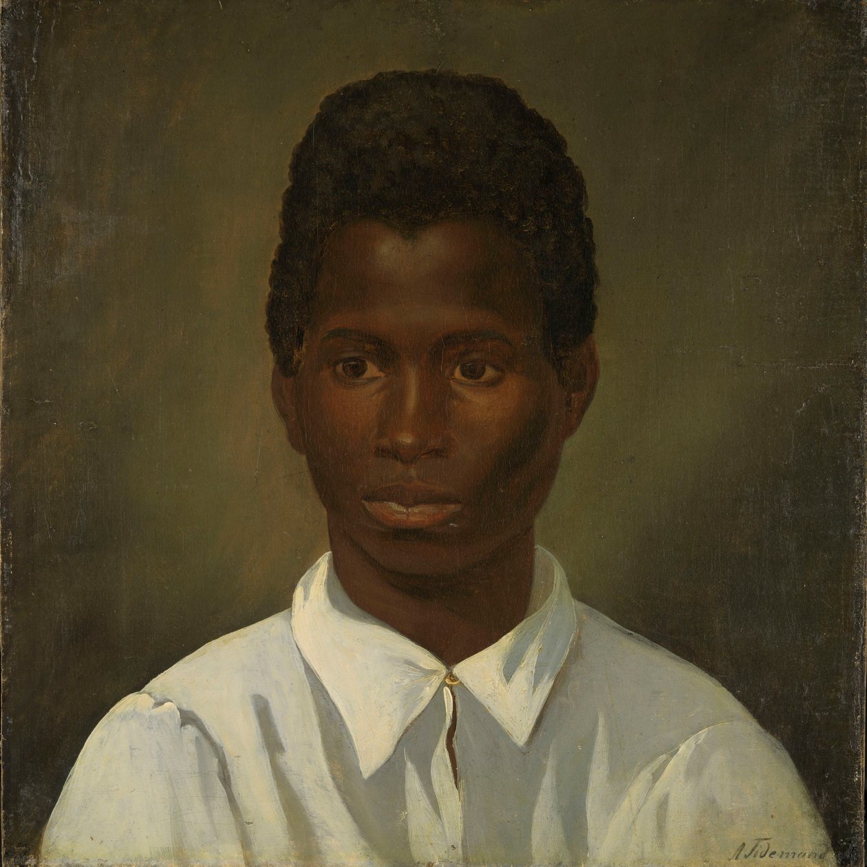 Retrato de um jovem de Adolph Tidemand