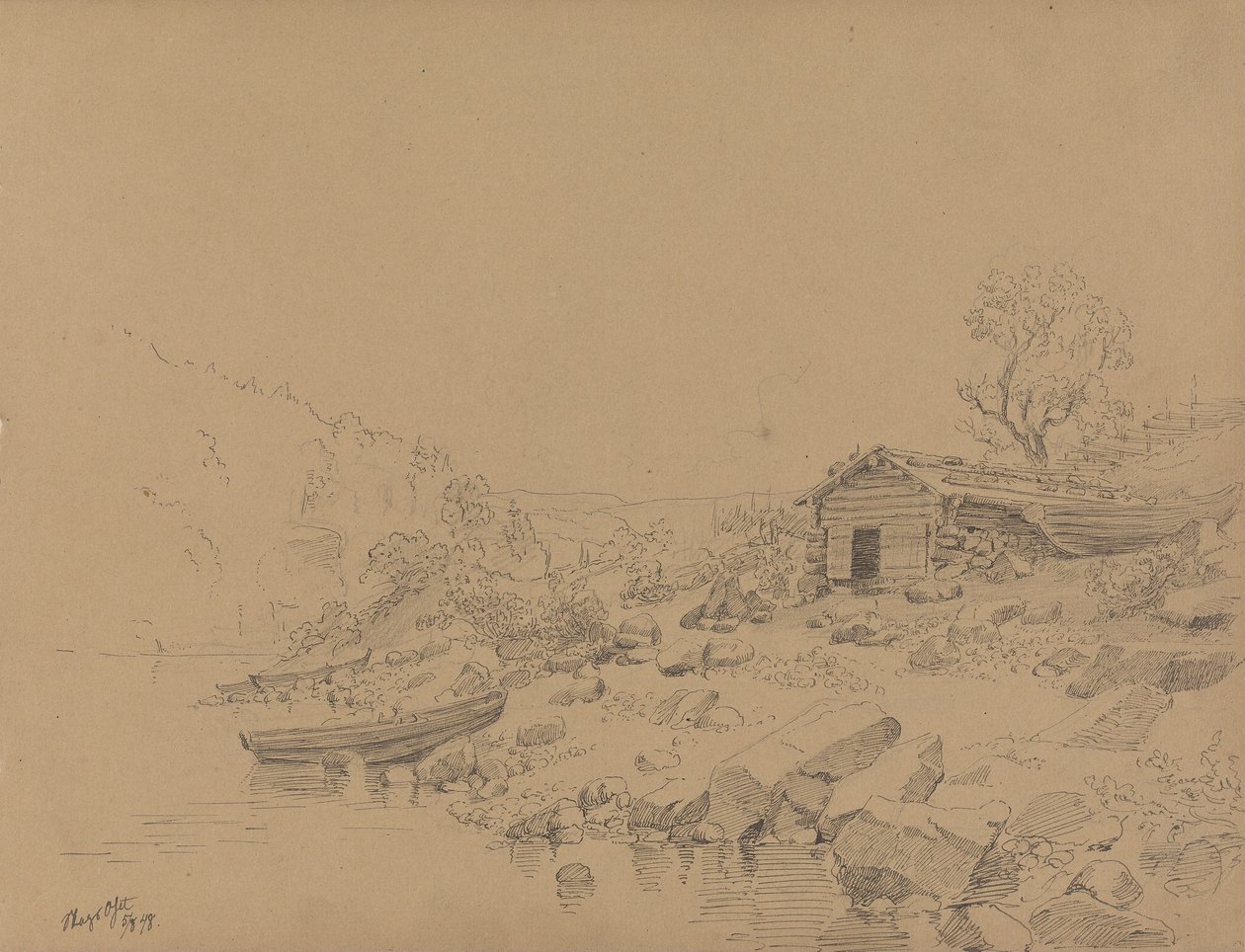 Passeio à praia, Magooset de Adolph Tidemand