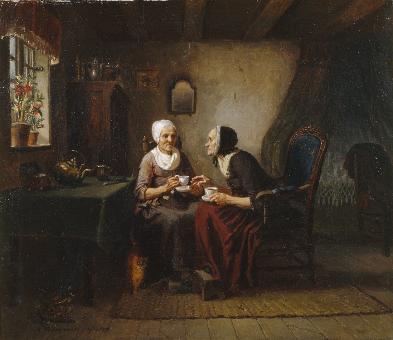As irmãs do café de Adolph Tidemand