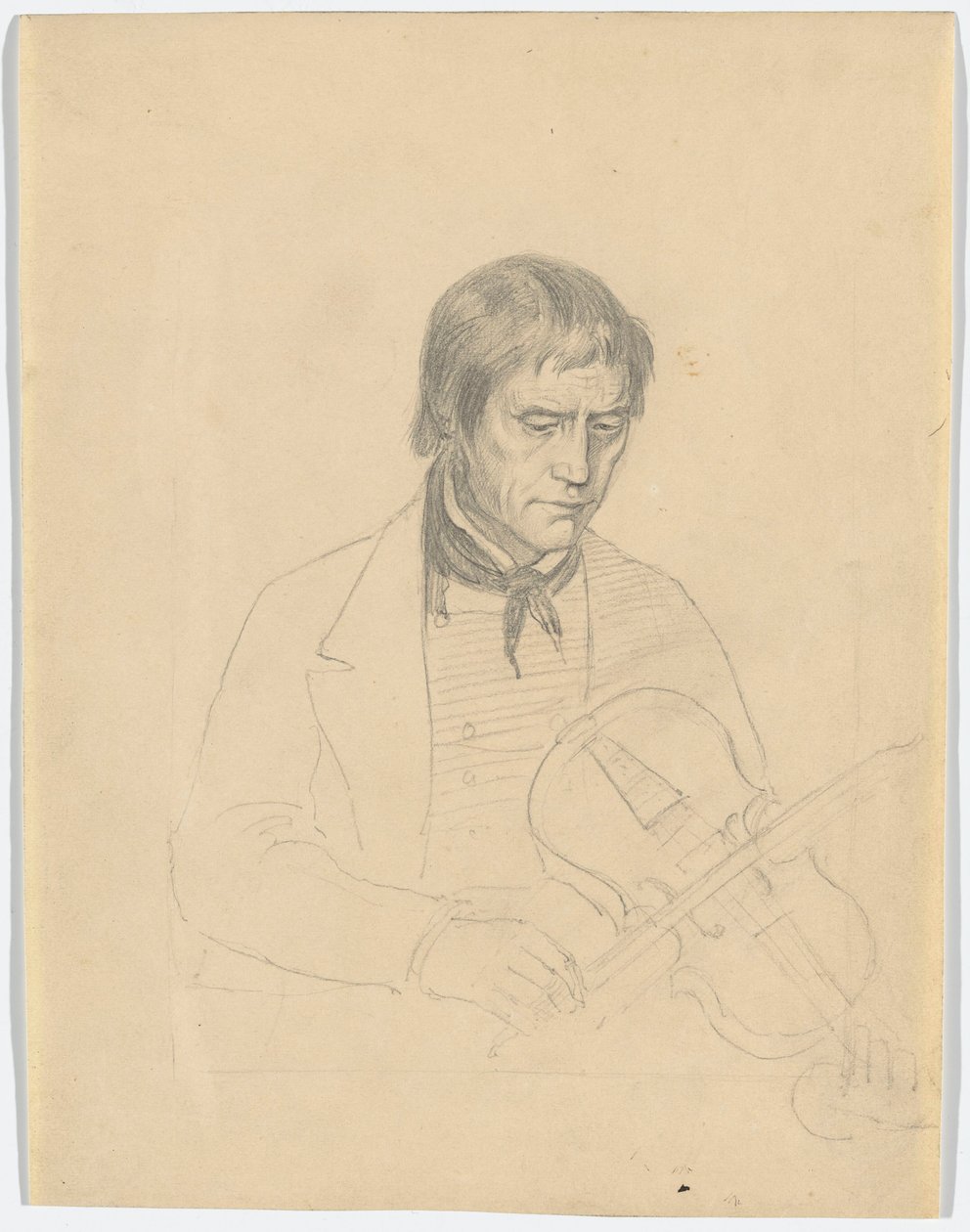 O violinista Torgeir Augundsson de Adolph Tidemand
