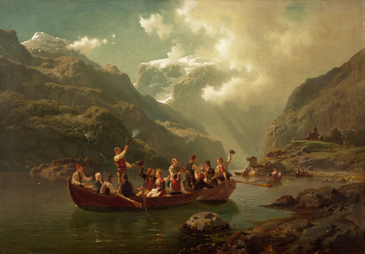 Casamento em Hardanger de Adolph Tidemand