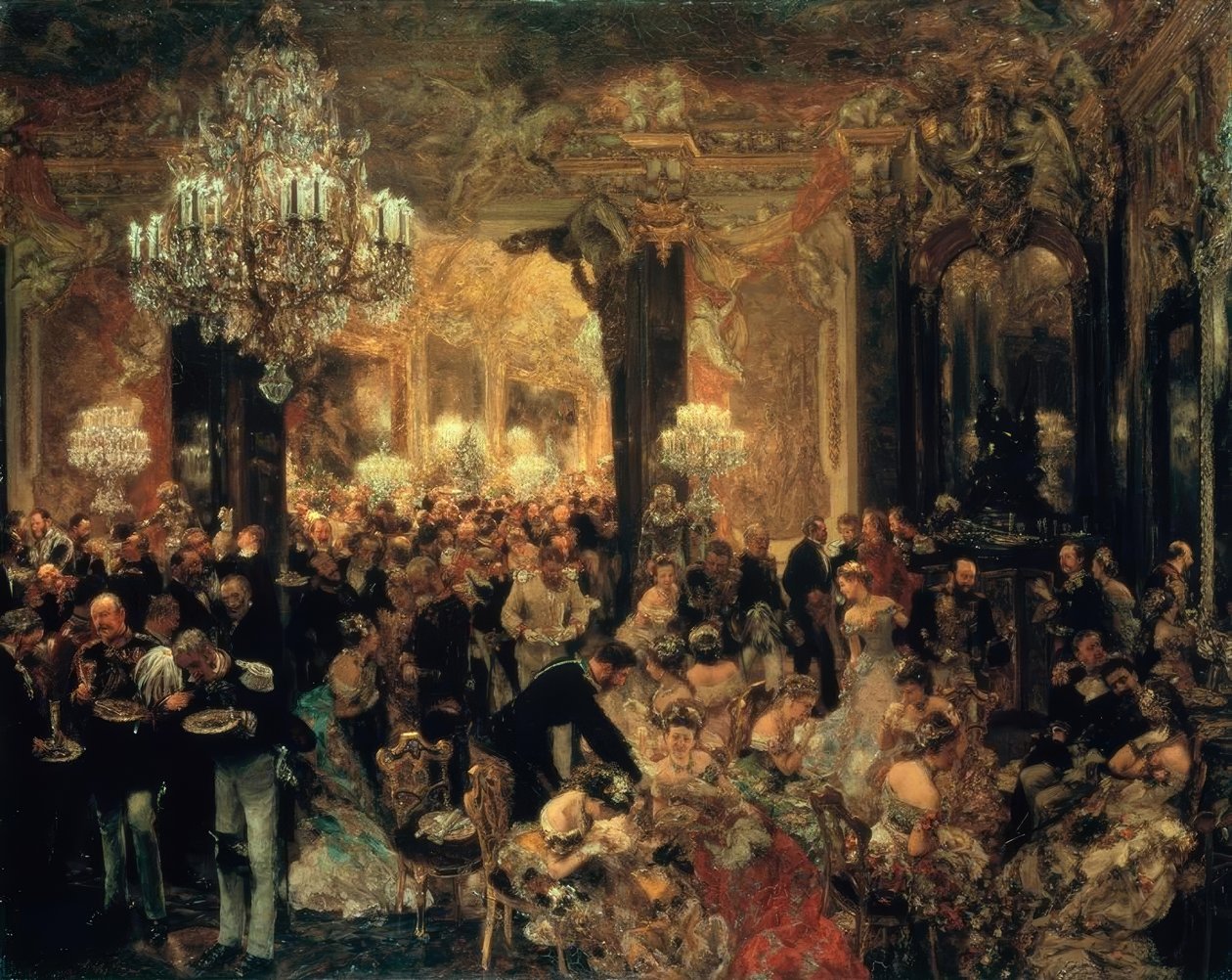 A ceia da bola de Adolph Menzel